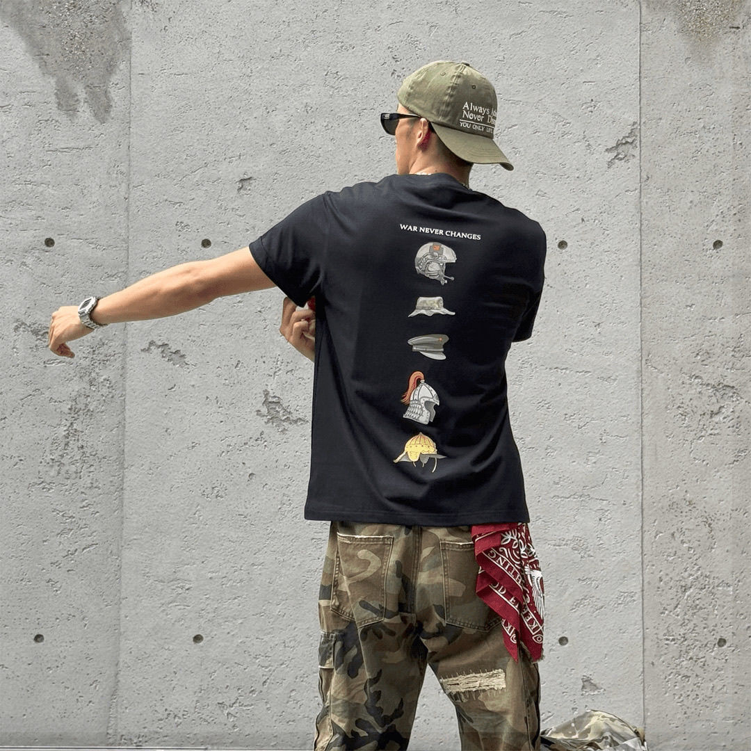 헬멧 진화 역사 미국 트렌드 브랜드 반팔 티셔츠 여름  - Streetwear Brand Tees 리뷰 및 가격