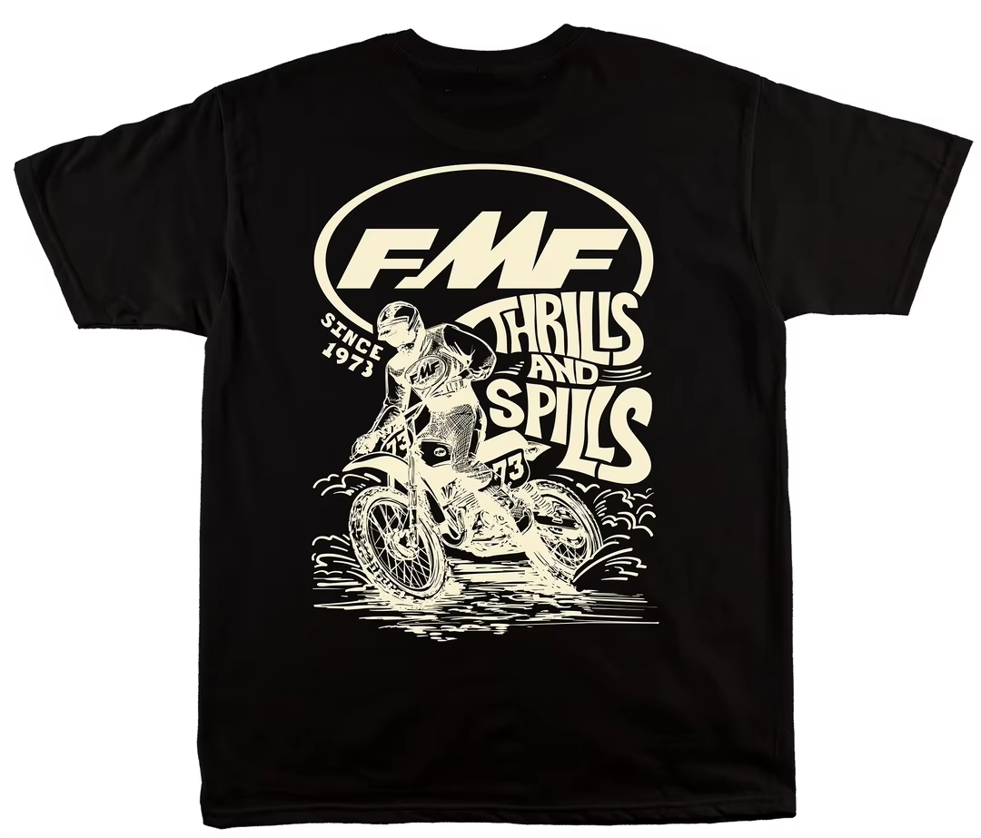 화이트 LEAN IN FMF 레이싱 오프로드 오토바이  - Streetwear Brand Tees 리뷰 및 가격